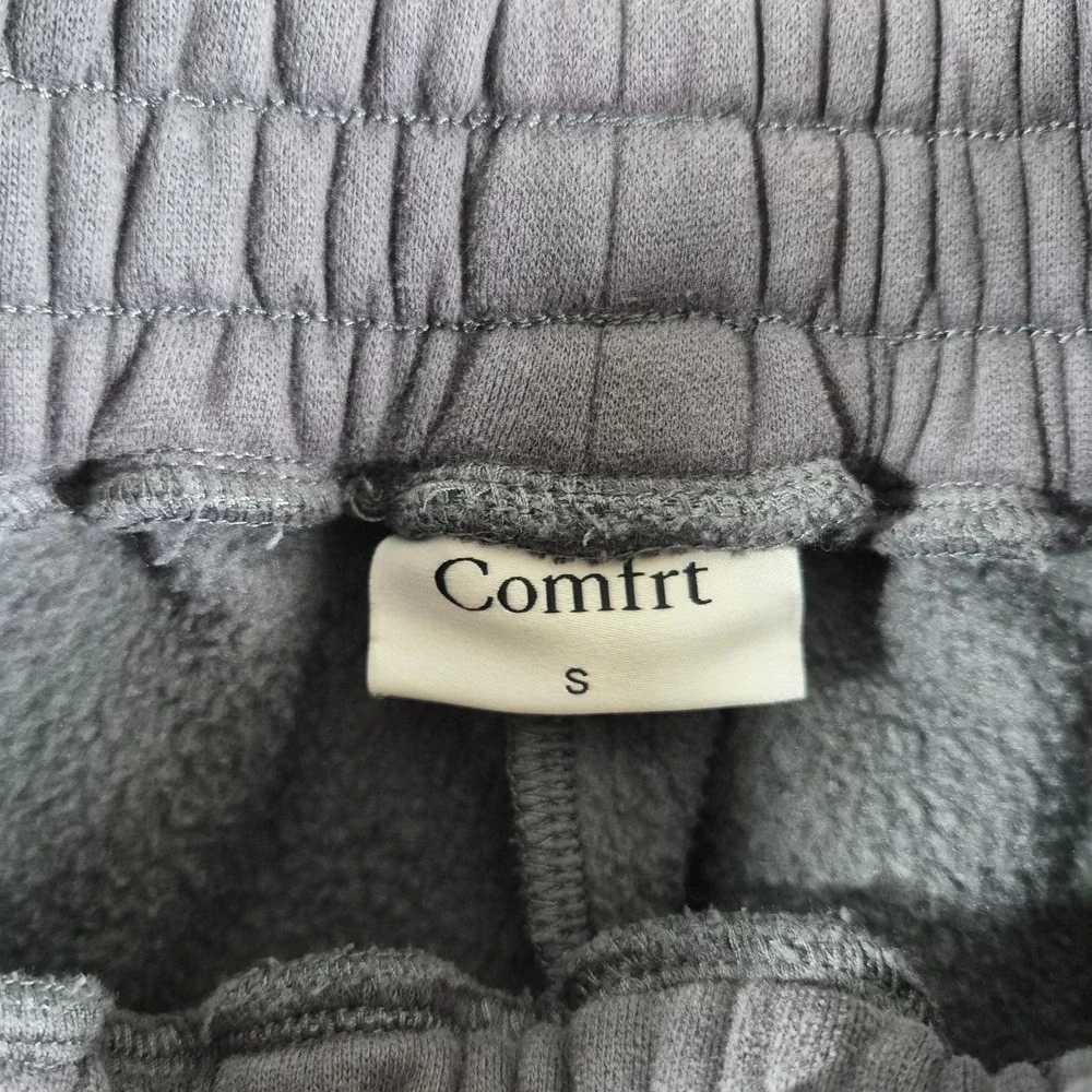 Comfrt Sweatpants Adult‎ Size Small Gray Casual Comfort Travel Lounge Fleece